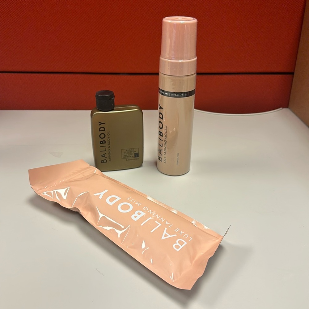 Bali body tanning set mousse and oil